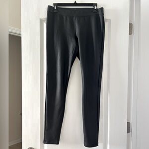 Black pleather leggings